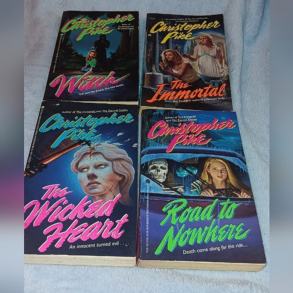 Vintage Christopher Pike: Witch, The Immortal, The Wicked Heart, Road To Nowhere